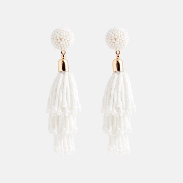 Beaded Tassel Earrings