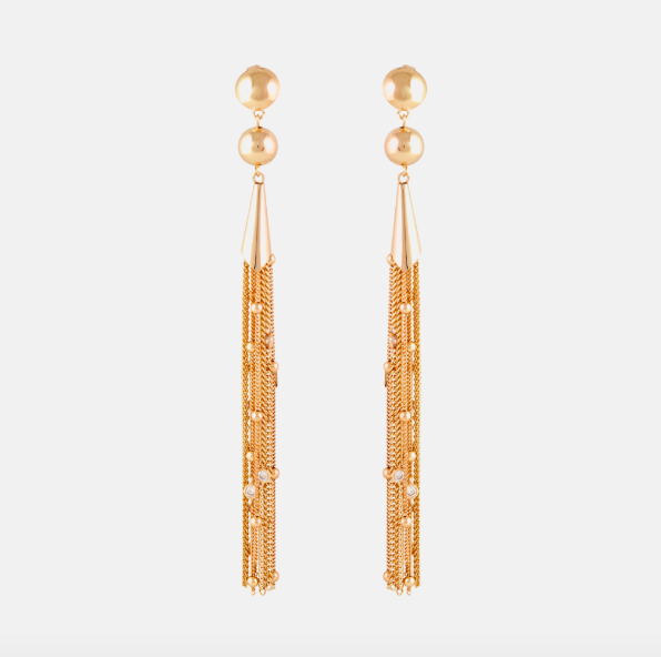 Rachel Zoe Collection Gold Ettika Crystal Drop Earrings