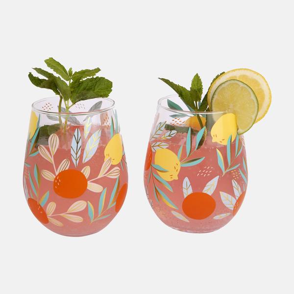Sunnylife Stemless Cocktail Glasses