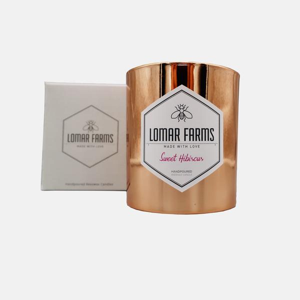 Sweet Hibiscus Beeswax Candle